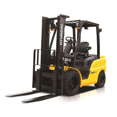 Forklift unloading pallets from a truck in Edmonton